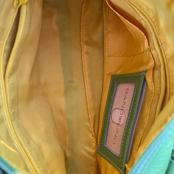Bandolino Lime Green Leather Satchel Bag - Picture 10 of 14